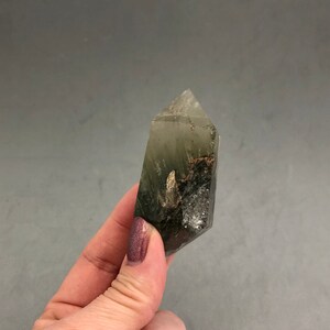 Lodelite Garden Quartz Double Terminated Crystal Point (2 1/2" Long) For Crystal Grids, Shaman, Meditation, Astral Travel, Vision Quests