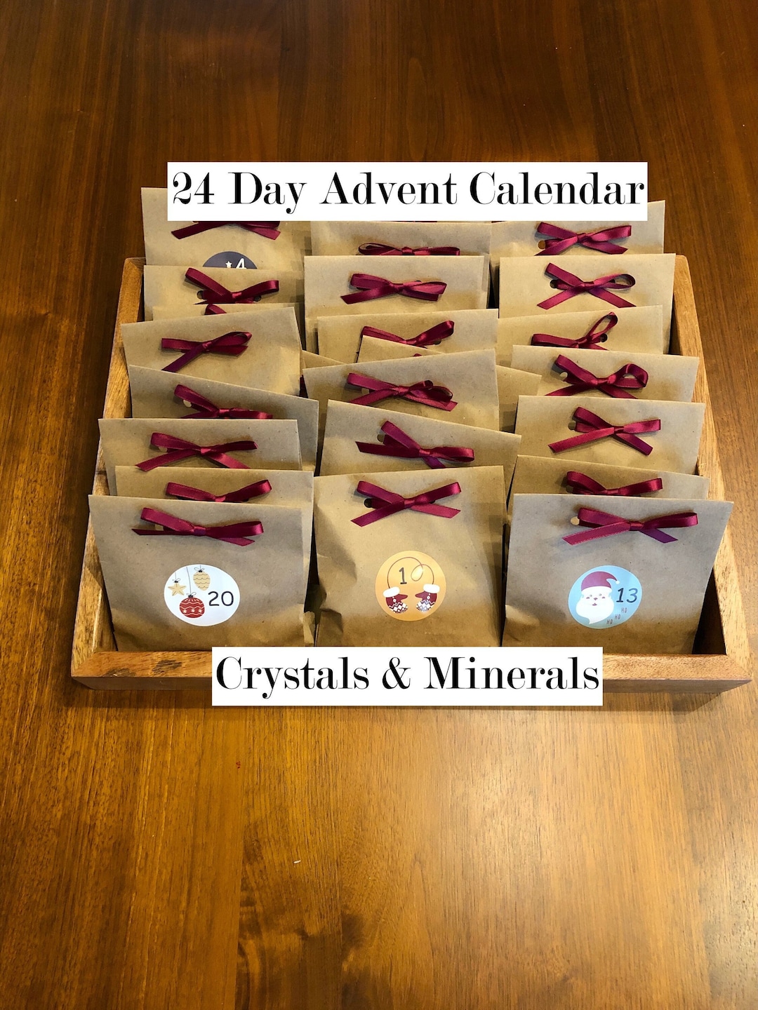 24 Day Crystal Mineral Advent Calendar Crystal Christmas Countdown 24 Day Crystal Mineral Advent Calendar Crystal Christmas Countdown