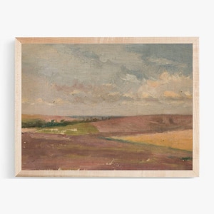 Rolling Hills Painting | Rolling Hills Artwork | Landscape Artwork | Vintage Artwork | Fine Art Print | Digital Print | PRINTABLE