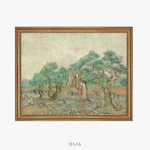 The Olive Orchard Painting | Olive Trees Art | Vincent Van Gogh Artwork | Vintage Landscape Art | Digital Print | PRINTABLE