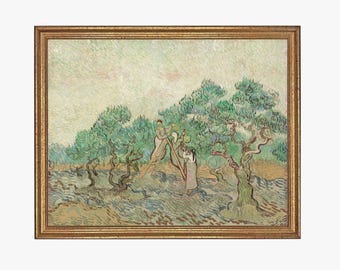 The Olive Orchard Painting | Olive Trees Art | Vincent Van Gogh Artwork | Vintage Landscape Art | Digital Print | PRINTABLE