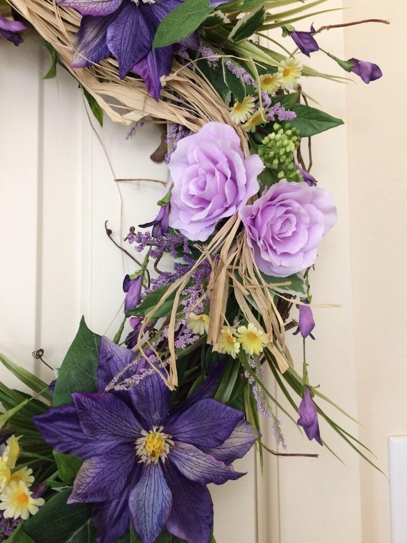 Beautiful Mother\u2019s day,Easter,Spring Wreath,Country Wreath,Garden Wedding Wreath