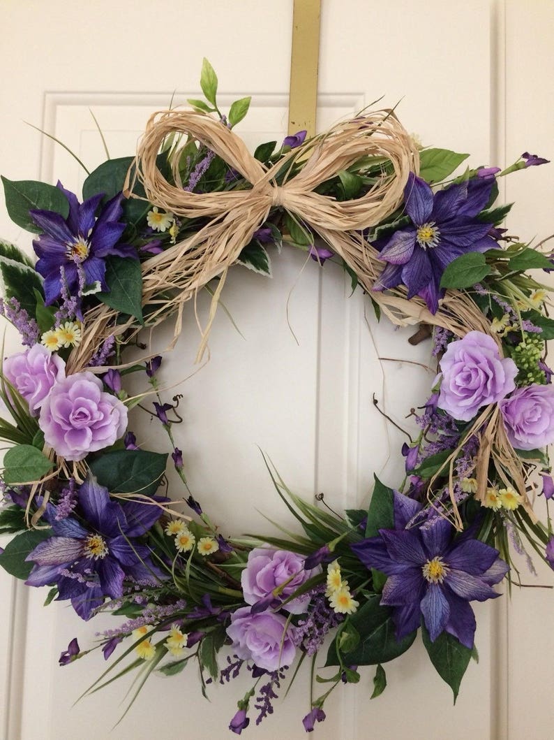 Beautiful Mother\u2019s day,Easter,Spring Wreath,Country Wreath,Garden Wedding Wreath