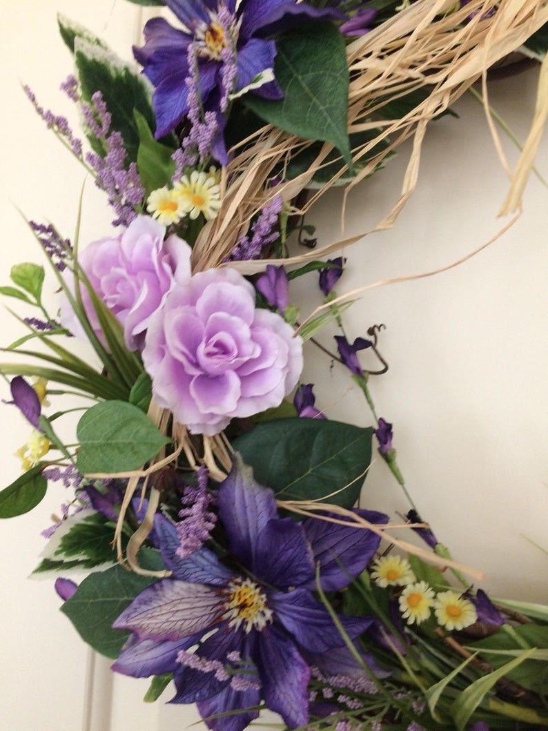 Beautiful Mother\u2019s day,Easter,Spring Wreath,Country Wreath,Garden Wedding Wreath