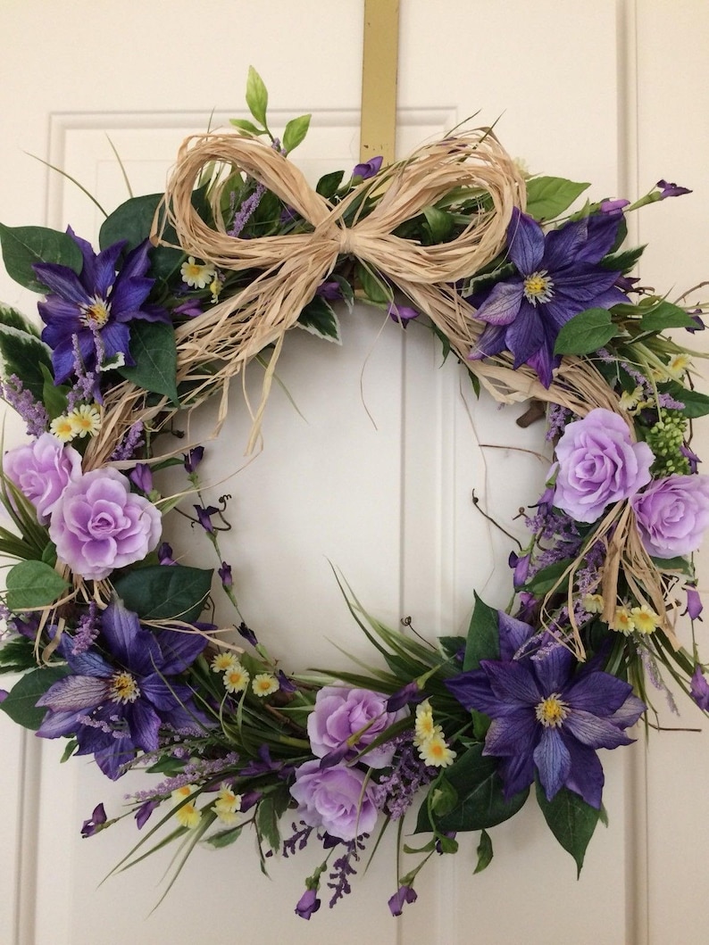 Beautiful Mother\u2019s day,Easter,Spring Wreath,Country Wreath,Garden Wedding Wreath