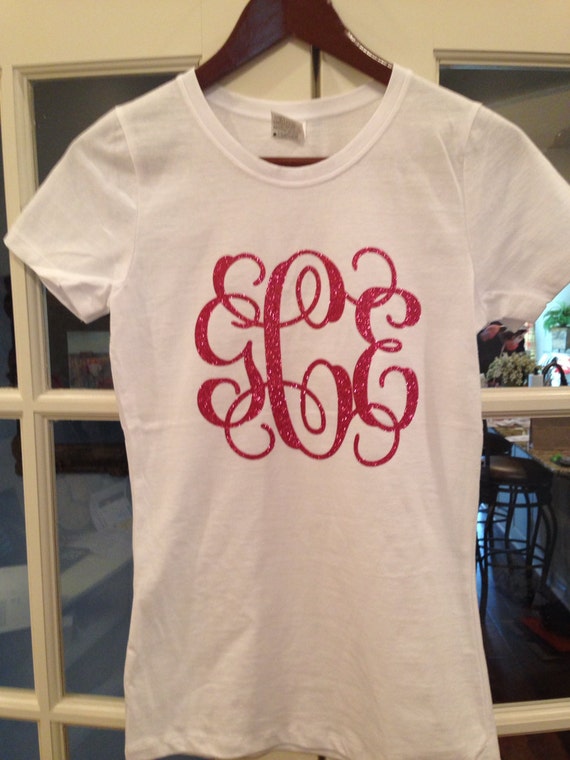 Items similar to Ladies Fitted LARGE monogrammed shirt on Etsy