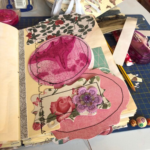 Newest Feathers and Petals hybrid mixed media journal