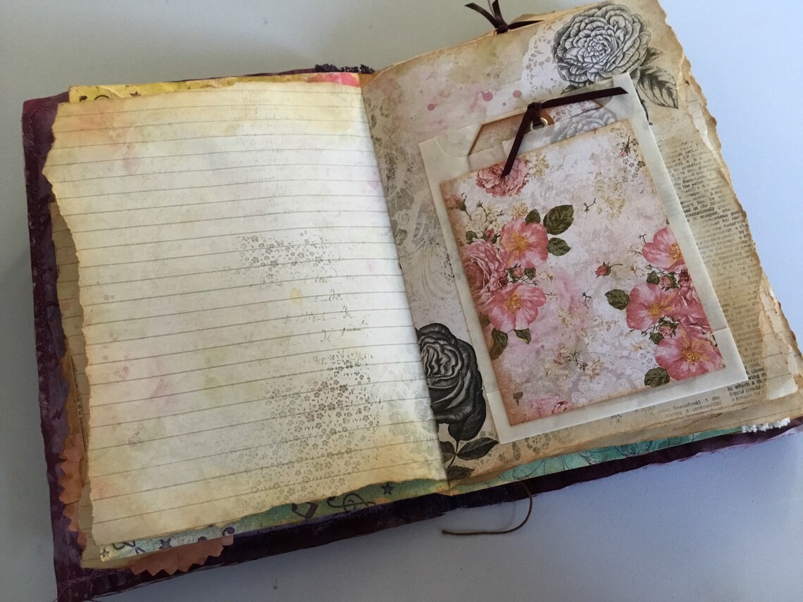 Beautiful Rose Journal Etsy