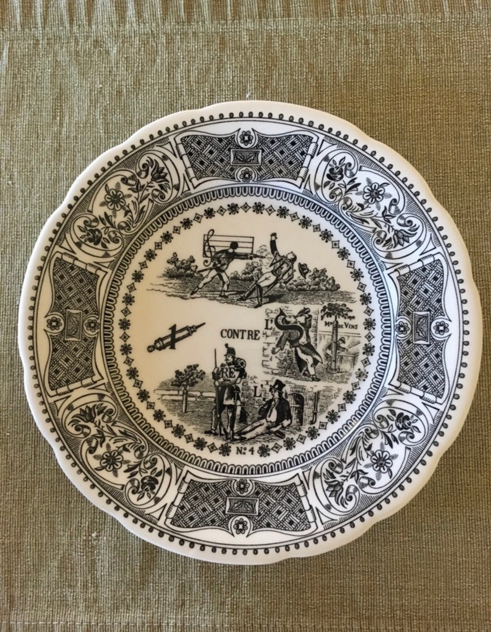 Antique /vintage GIEN Dessert Plates From France Etsy