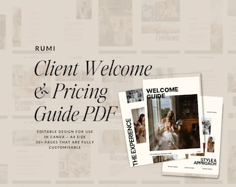 Rumi Welcome & Pricing Guide ~ Canva template