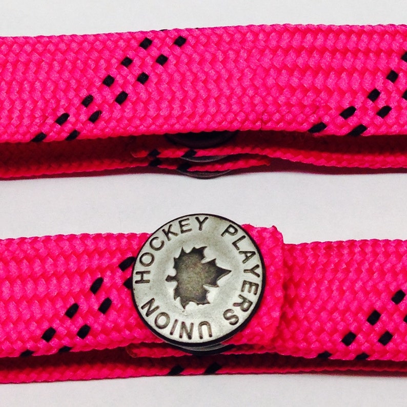 Pink Hockey Lace Wristy bracelet Etsy
