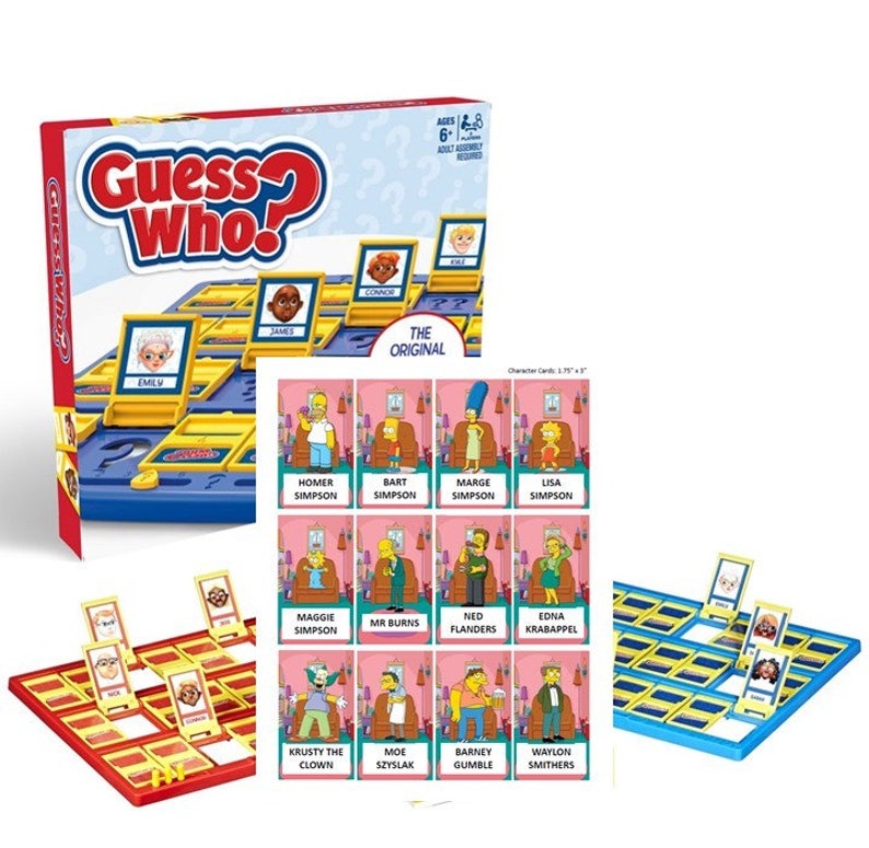 The Simpsons Guess Who Game Characters PHYSICAL GAME image 2
