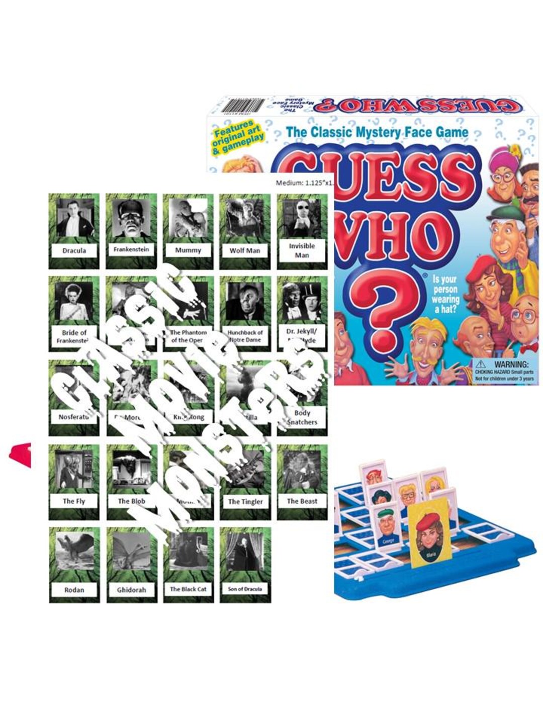 Classic Movie Monsters Halloween Guess Who Game Characters - Guess Who ...