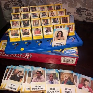 Parks and Recreation Guess Who Game Characters - PHYSICAL GAME