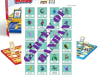Garten of BanBan Guess Who Game Characters - SOLO FILE DIGITALE