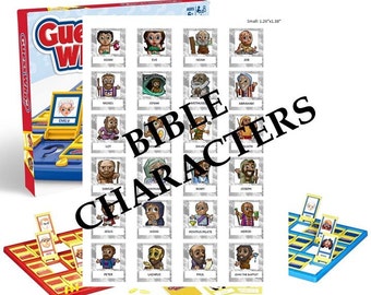 Conjunto de Pascua - Personajes del juego Bible Guess Who - SÓLO ARCHIVO DIGITAL