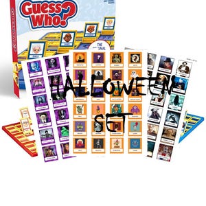 Halloween Guess Who Game Characters - 3 Options! - PHYSICAL GAME