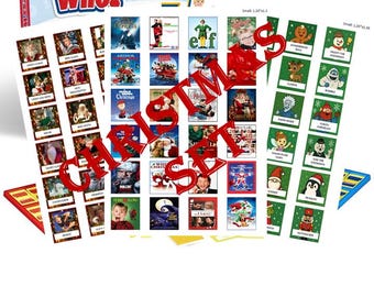 Christmas Guess Who Game Characters - 3 Options! - DIGITAL FILE ONLY