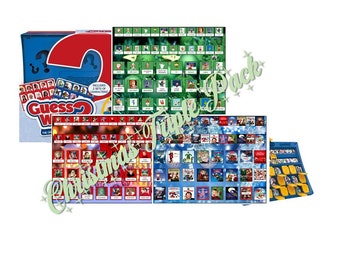 Christmas Guess Who Game Characters - 3 Game Boards - Guess Who Version 2.0 - PHYSICAL GAME INCLUDED!