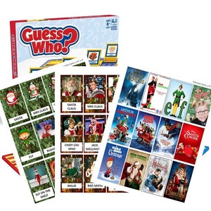 Kerst Guess Who-spelpersonages - 3 opties! - ALLEEN DIGITAAL BESTAND