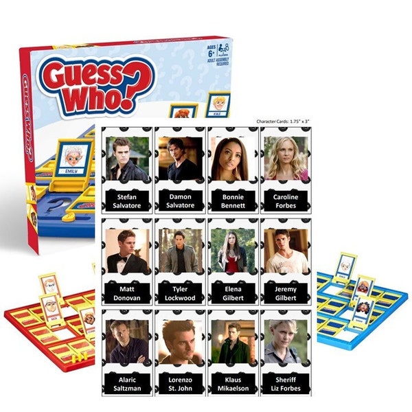 The Vampire Diaries Guess Who Game Characters - DIGITAL FILE ONLY