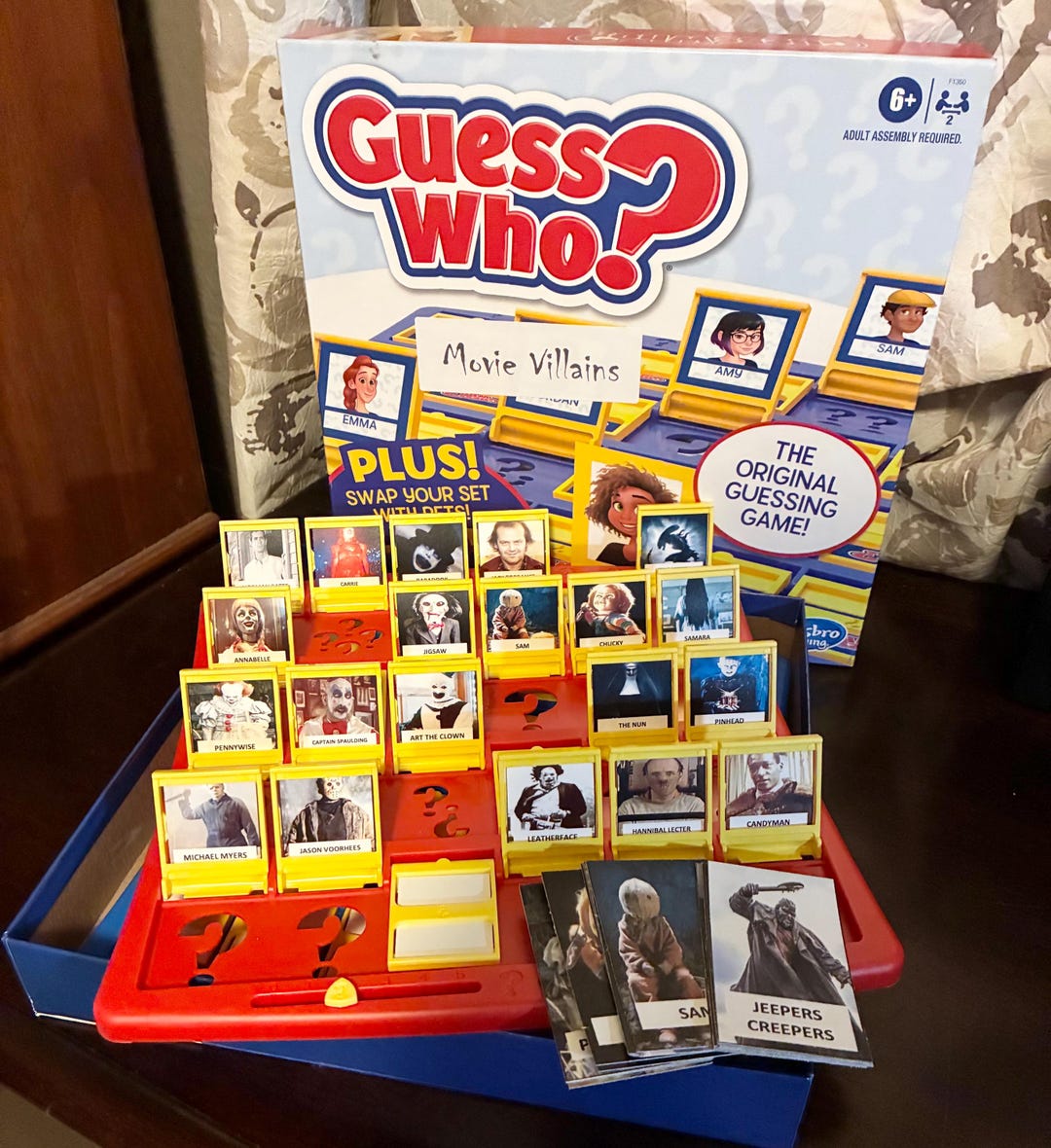 Halloween Horror Movie Villains Guess Who Game Characters - PHYSICAL GAME INCLUDED
