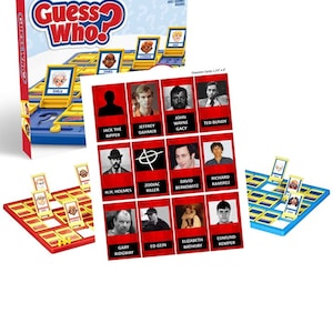 Serial Killers Guess Who Game Cards - DIGITAL FILE ONLY