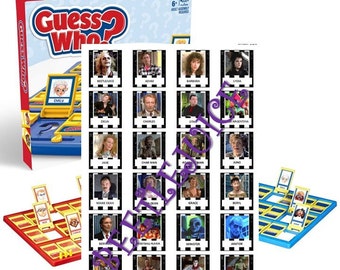 Beetlejuice Guess Who Game Characters - DIGITAL FILE ONLY