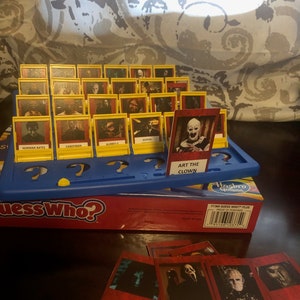 Halloween Movie Villains Guess Who Game Characters - PHYSICAL GAME