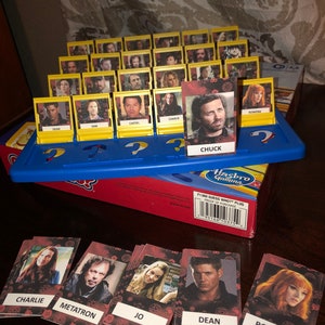 Supernatural Guess Who Game Characters - PHYSICAL GAME