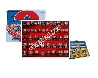 Serial Killers Guess Who Game Cards - Version 2.0! - PHYSICAL GAME