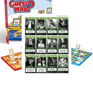 Classic Movie Monsters Halloween Guess Who Spielfiguren - NUR DIGITALE DATEI