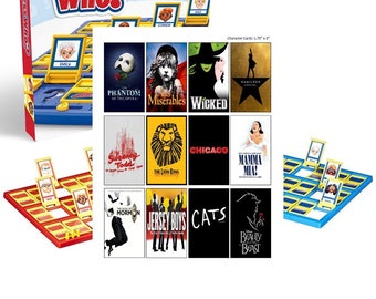 Broadway Musicals Guess Who Game Characters - PHYSICAL GAME