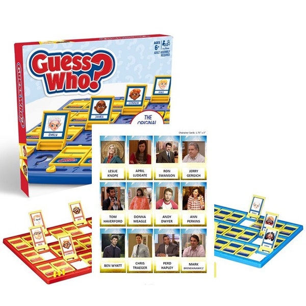 Parks and Recreation Guess Who Game Characters - DIGITAL FILE ONLY