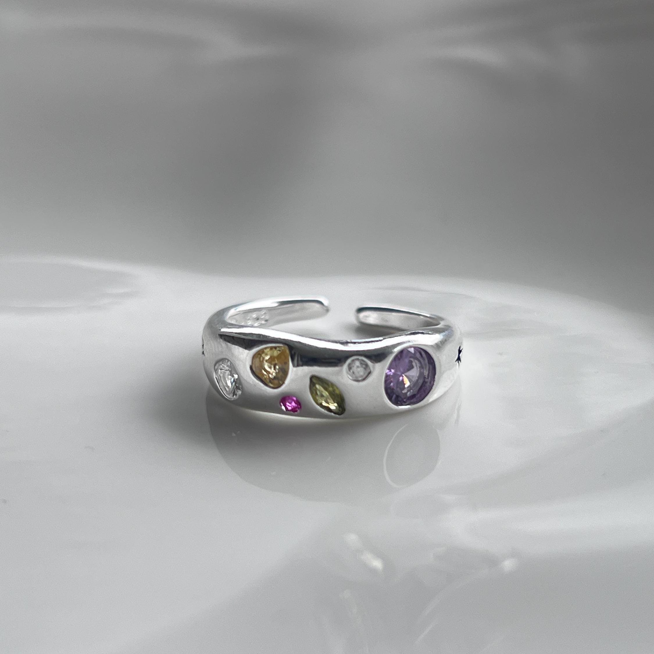 Multi Color Ring Dome - Etsy Multi Color Ring Dome - Etsy