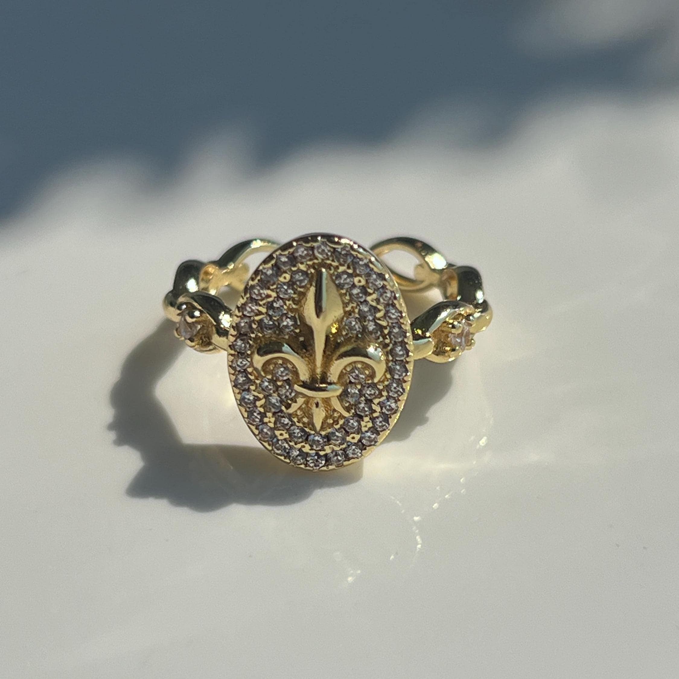 Fleur De Lis Ring Gold - Etsy