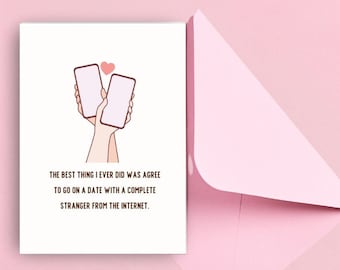 Funny Valentine's Day Card for Husband/Wife/Boyfriend/Girlfriend| Valentine's Day Card Printable | Internet Dating Humor| Cute Love Card