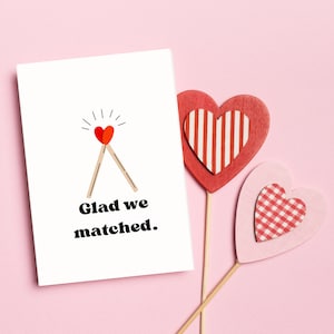 Valentinstag Karte für Mann/Frau/Freund/Freundin| Valentinstag Karte zum Ausdrucken | Internet-Dating-Humor | Niedliche Liebe Karte | Zunder