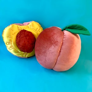 Giant Peach Pillow Sculpture