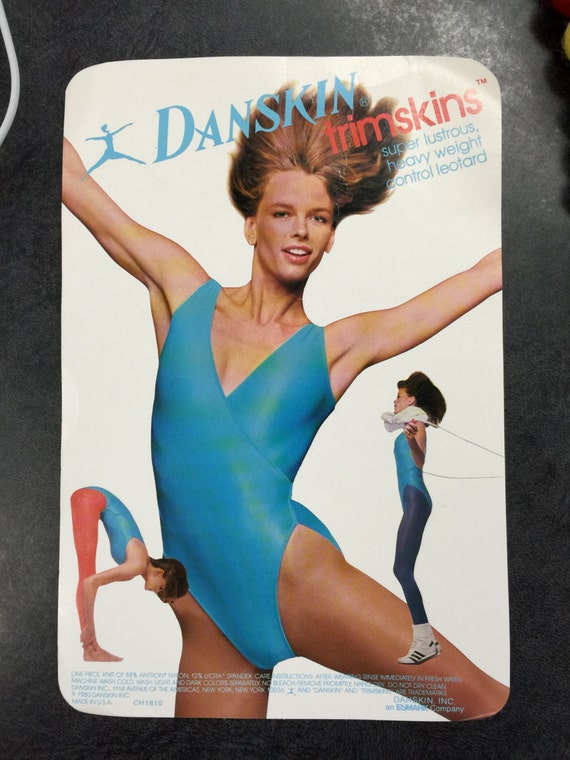 80's Danskin slimskins Imperial Purple Leotard, B… - image 3