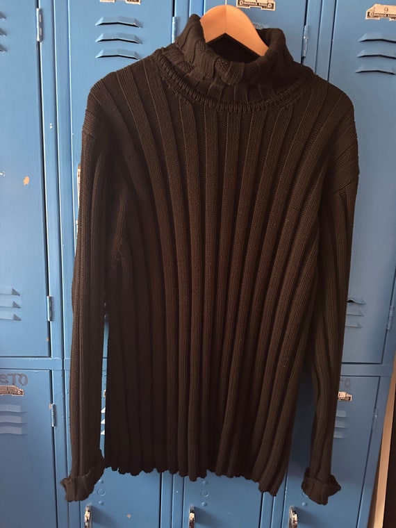 Gap Men's Vintage 100% Cotton Black Thick Turtleneck Sweater Ribbed Columns  XXL Nice Piece - Etsy UK