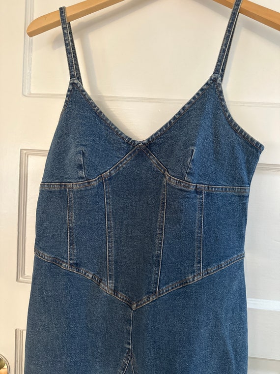 white christmas dresses Ada Denim Midi Dress main image 1