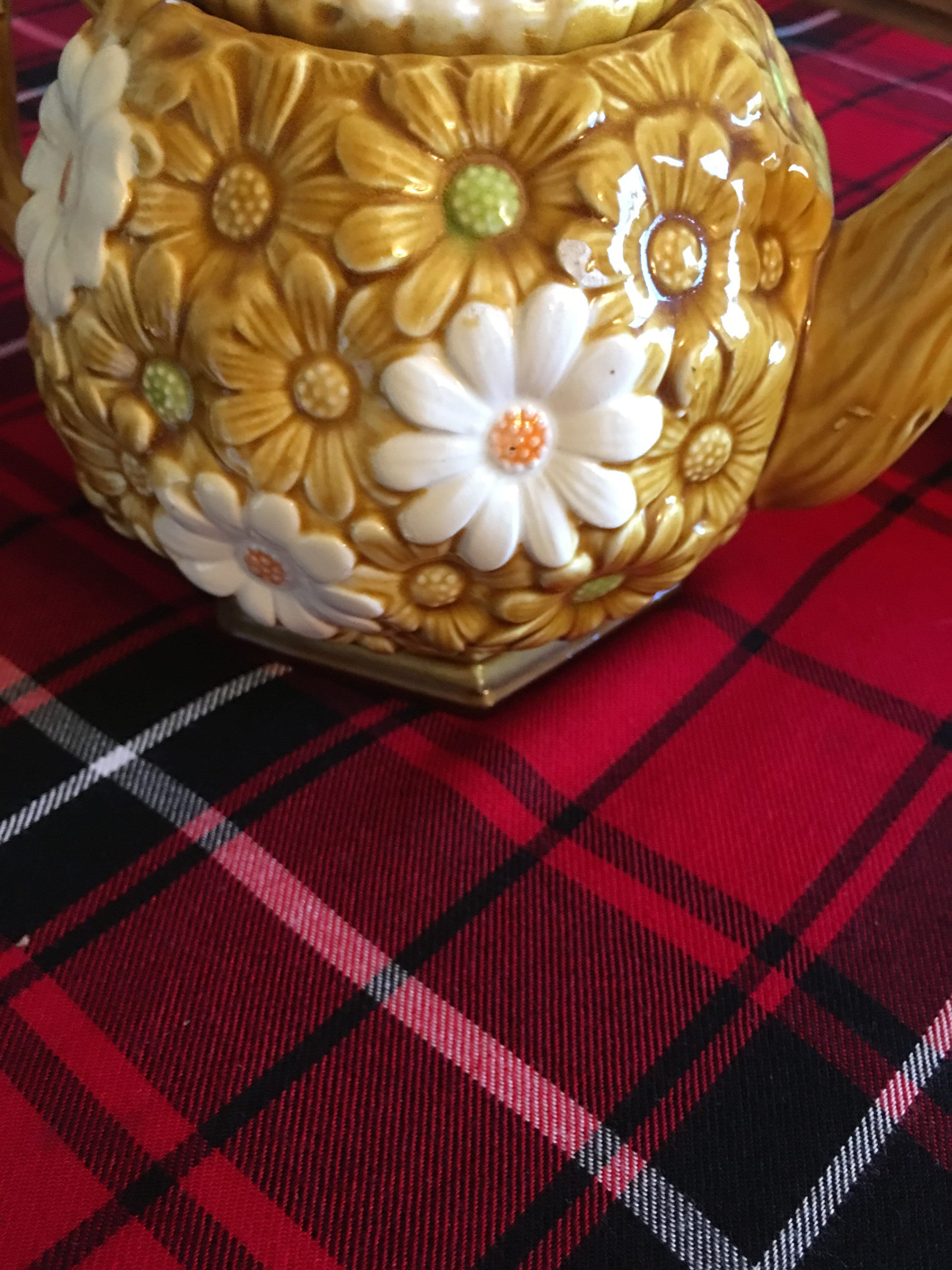 60's 70's Vintage Fred Roberts Co Daisy Pattern Tea Set Made