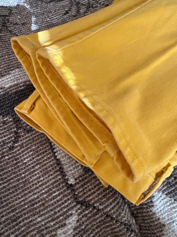 Vintage Wrangler 13X32 USA Made 100% Cotton Yello… - image 5