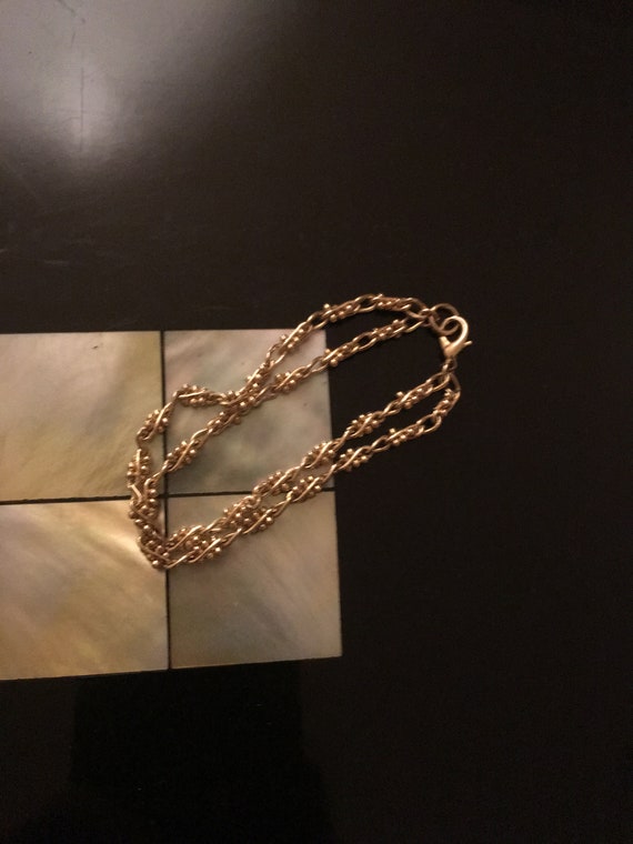 Vintage Talbots Double Strand/Rope Gold Bracelet - image 2