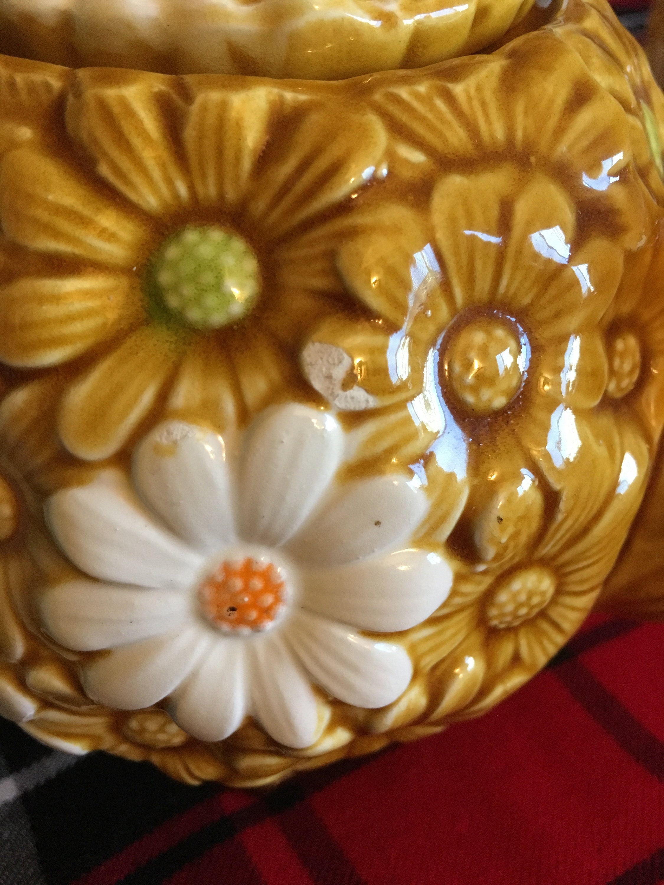60's 70's Vintage Fred Roberts Co Daisy Pattern Tea Set Made
