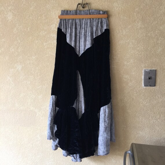90's GYPSY/BOHEMIAN Royal Blue Velvet STYLE Long