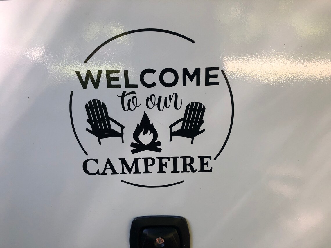 Camping Decals for Buckets Large Camping Decals Camping Etsy