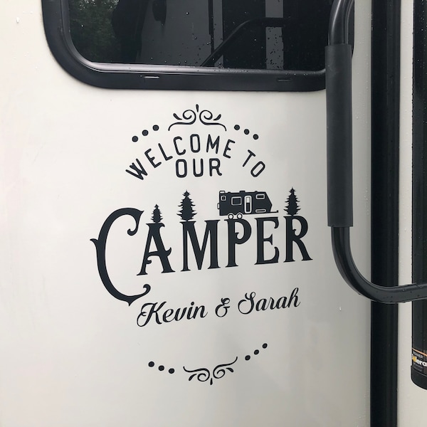 Large Welcome To Our Camper Decal