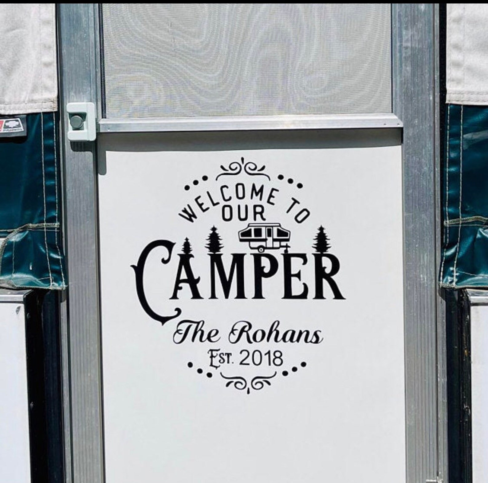 Large to Our Camper Popup Decals Camping Decals Etsy